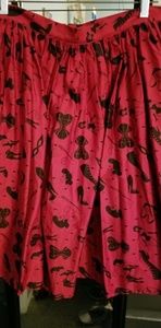 *SOLD* Deadly Dames Fetish print skirt